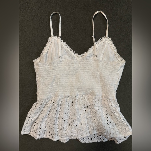 Vintage White Eyelet Lace Top - Picture 3 of 4